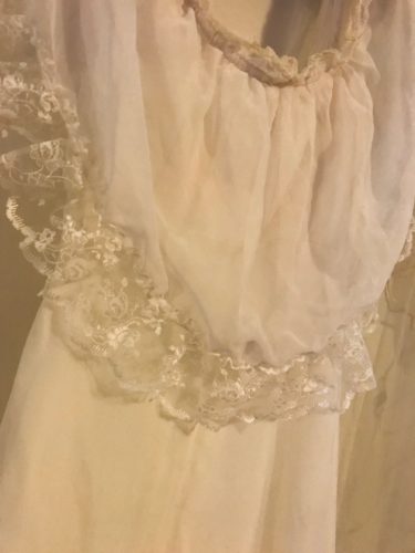 Genuine Retro 1970s Wedding dress & veil